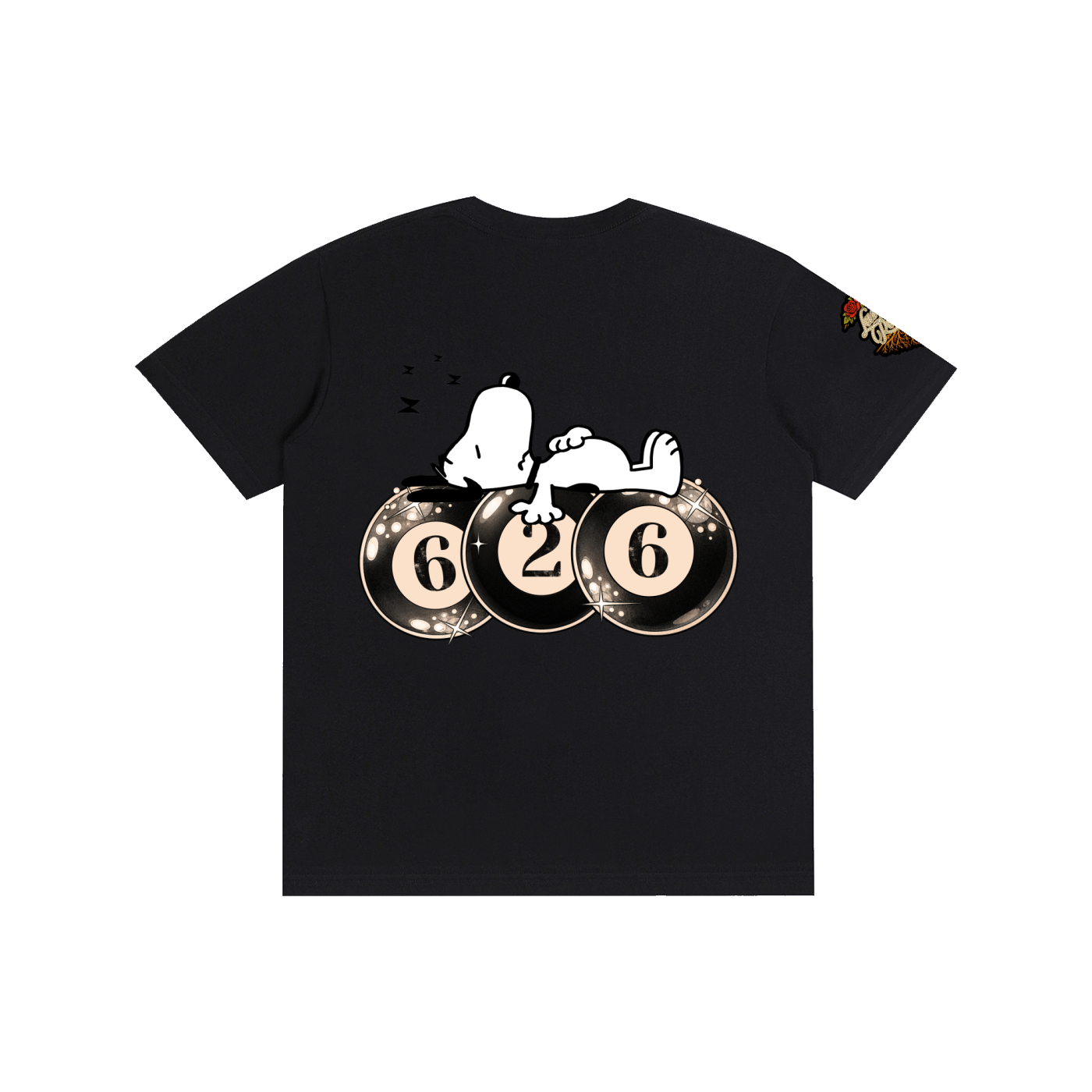 BLACK 626 LAZY TEE